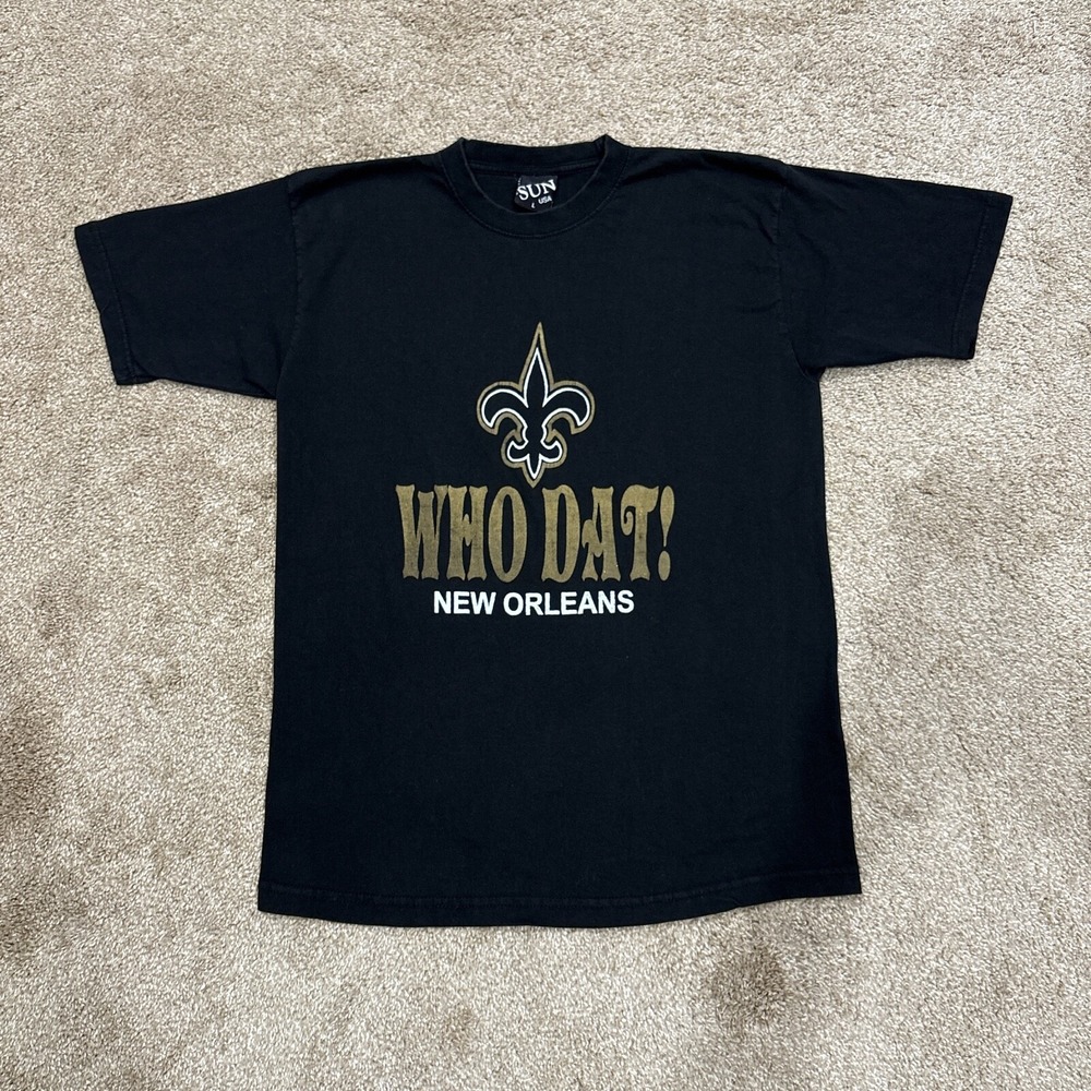 Vintage Y2K New Orleans Saints‎ Who Dat T Shirt Large
